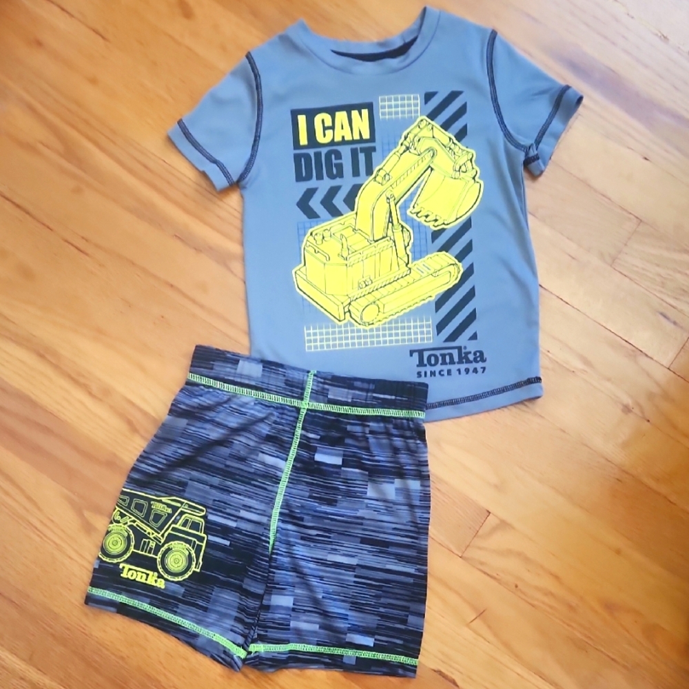 Tonka Truck Graphic Tee and Shorts 4T